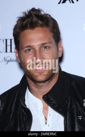 Juan Pablo hosts a 'Bachelorette' bash at Chateau Nightclub and Rooftop inside Paris Resort Hotel and Casino. Las Vegas, NV. 2nd May 2014. Stock Photo