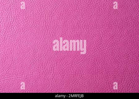 Texture of pink leather as background, closeup Stock Photo