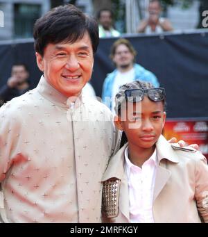 Jaden Smith And Jackie Chan Arriving At Nickelodeon's 23rd Annual Kid's 