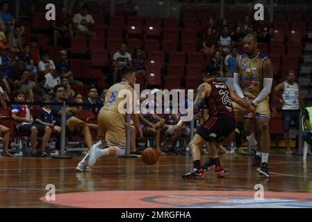 January 31, 2023: Action during the Novo Basquete Brasil ''NBB'' basketball  game between Fortaleza Basquete Cearense