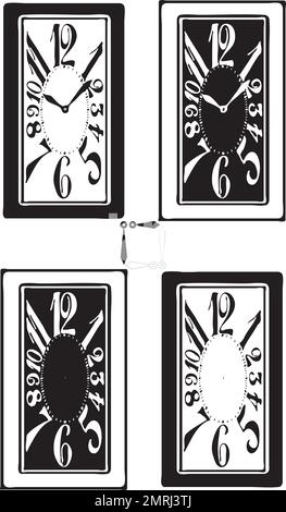 Clock Watch Vector Stock Vector