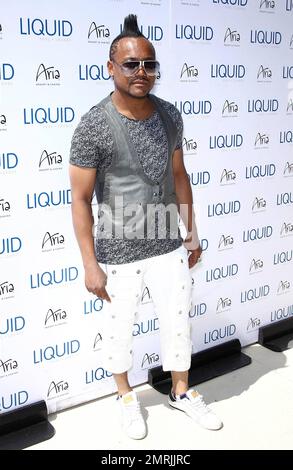 Kevin Federline comes out to support record producer and rapper Apl.de.ap aka Allan Pineda Lindo, Jr., of the Black Eyed Peas performing a special set behind the turntables at Liquid Pool Lounge at Aria Resort and Casino, Las Vegas, NV. 05/07/2011. Stock Photo