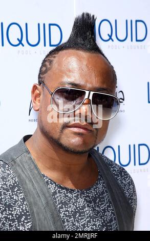 Kevin Federline comes out to support record producer and rapper Apl.de.ap aka Allan Pineda Lindo, Jr., of the Black Eyed Peas performing a special set behind the turntables at Liquid Pool Lounge at Aria Resort and Casino, Las Vegas, NV. 05/07/2011. Stock Photo