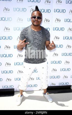 Kevin Federline comes out to support record producer and rapper Apl.de.ap aka Allan Pineda Lindo, Jr., of the Black Eyed Peas performing a special set behind the turntables at Liquid Pool Lounge at Aria Resort and Casino, Las Vegas, NV. 05/07/2011. Stock Photo