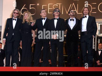 Andrew Dominik, Dede Gardner, Ray Liotta, Ben Mendelsohn, Scoot McNairy, Brad Pitt at the Premiere of 'Killing Them Softly' at the Cannes Film Festival. Cannes, France. 22nd May 2012. Stock Photo