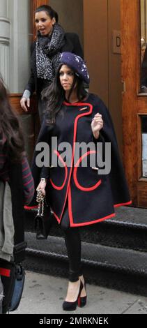 Kim and Kourtney Kardashian leave their new NY boutique DASH. The