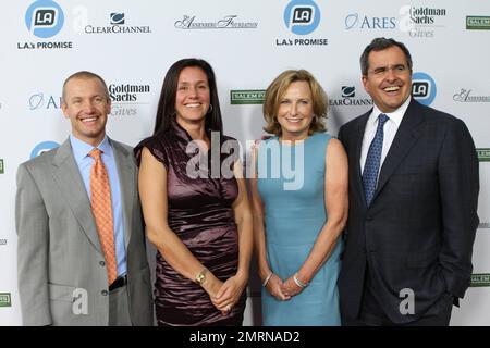 Stephen Prough, Guest,  Megan Chernin and Peter Chernin  at LA's Promise 2011 Gala at the Kodak Theatre Honoring Ryan Seacrest. Los Angeles, CA. 27th September 2011. Stock Photo