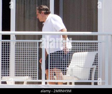EXCLUSIVE!! Lady Gaga's father, Joe Germanotta, relaxes on his hotel