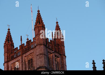 A detail of the Taunton Minster (St Mary Magdalene Church) in Taunton, England Stock Photo