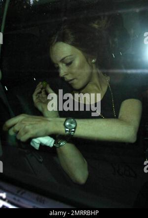 Lindsay Lohan Leaving Samantha Ronson's House May 25, 2009 – Star Style