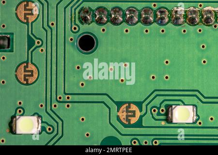 Circuit board for a vehicle controller Stock Photo