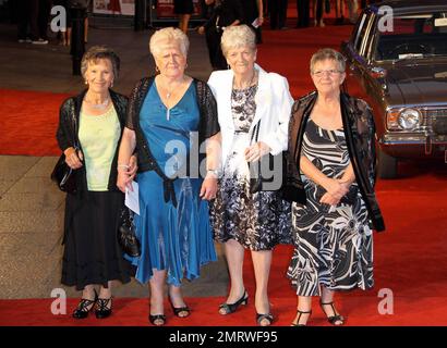 The original Dagenham Girls at the premiere of 'Made in Dagenham' at Leicester Square. London, UK. 9/20/10. Stock Photo