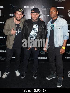 Benji and Joel Madden attend Marc Anthony s 43rd birthday party sponsored by Kohl s in honor of his Marc s new signature clothing collection. Miami Fl. 16th September 2011 Stock Photo Alamy