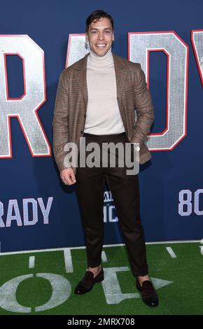 Westwood, CA. January 31, 2023, Joseph Baena arriving to the ’80 For Brady’ Los Angeles Premiere at Village Theatre on January 31, 2023 in Westwood, CA. © Lisa OConnor/AFF-USA.com Stock Photo