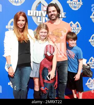 Poppy Montgomery and family at Marvel Universe Live at the Forum in Los Angeles, CA. May 2, 2015. Stock Photo