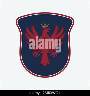 Eagle head logo for american football team log Vector Image