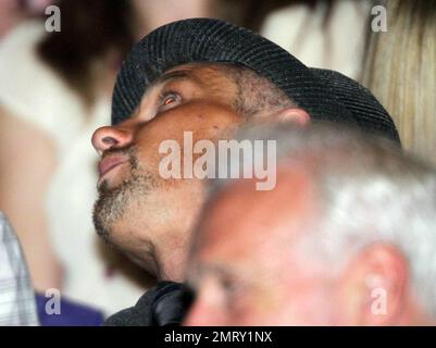 EXCLUSIVE!! A gaunt looking Luke Goss attends twin brother Matt Goss' Caesars Palace Las Vegas show 'Matt Goss Live' which he has brought to the UK for the first time, performing at Royal Albert Hall. London, UK. 10/19/10. Stock Photo