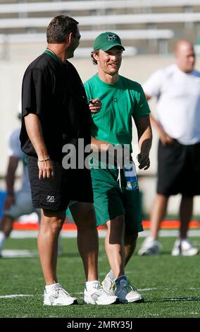 Exclusive!! Matthew McConaughey Chats With Marshall Football Coach Mark ...