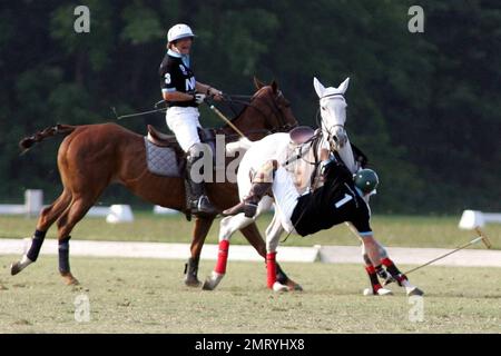 Polo teams compete in the Mediolanum Cup Tournament at the Blu Team Sport Club. Novara, Italy. 9/21/08. Stock Photo