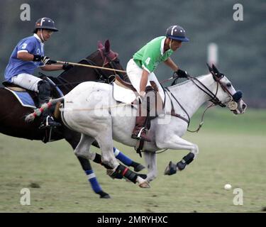 Polo teams compete in the Mediolanum Cup Tournament at the Blu Team Sport Club. Novara, Italy. 9/21/08. Stock Photo