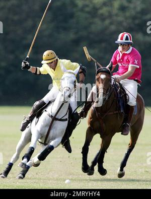 Polo teams compete in the Mediolanum Cup Tournament at the Blu Team Sport Club. Novara, Italy. 9/21/08. Stock Photo