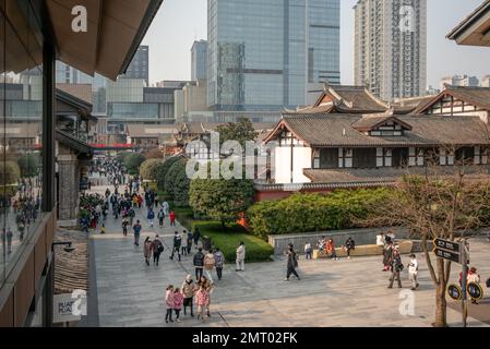 Take a walk around Sino-Ocean Taikoo Li, Chengdu, China 