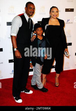 Tisha Campbell-Martin and Duane Martin with family at the first annual ...