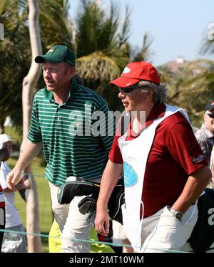 Exclusive!! Tennis great Boris Becker plays on day four of The Michael Jordan Celebrity Invitational golf tournament held at the luxurious One and Only Ocean Club Golf Course on Paradise Island. The MJCI organization brings in an incredible array of talent from the worlds of sport and entertainment to compete on the course and participate in various events for charity in this annual event.  In it's seventh year the charity has raised over $4 million for several deserving causes.  More than $500, 000 will be donated to this yearÕs charities including the Butch Kersner Summit Foundation, Make-A- Stock Photo