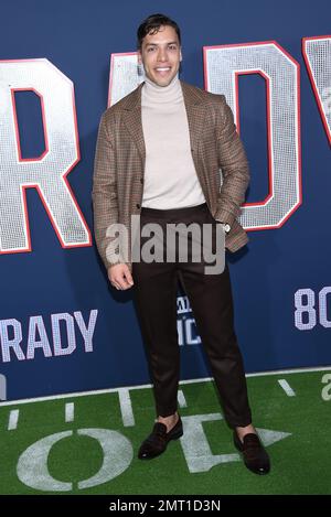 Westwood, CA. January 31, 2023, Joseph Baena arriving to the ’80 For Brady’ Los Angeles Premiere at Village Theatre on January 31, 2023 in Westwood, CA. © Lisa OConnor/AFF-USA.com Stock Photo