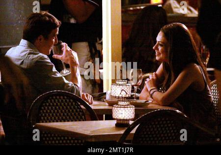 EXCLUSIVE!! Mila Kunis films an seemingly romantic scene at a small