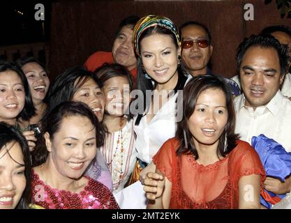- Miss Philippines Universe Pamela Bianca Manalo arives at Atlantis on Paradise Island, Bahamas. 8/3/09.  . Stock Photo