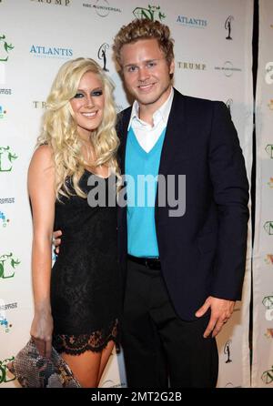 Heidi Montag arrives at the Miss Universe pageant at the Atlantis Resort And Casino on Paradise Island in the Bahamas 23/8/09. Stock Photo