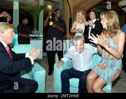 EXCLUSIVE!! Sol Kerzner celebrates his birthday party at a private party at the Coronation Ball after the Miss Universe pageant at Atlantis on Paradise Island in the Bahamas. 8/23/09. Stock Photo