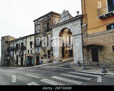 A gate of ancient Italian city Stock Photo