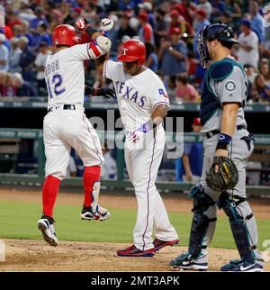 After Adrian Beltre went deep, Rougned Odor tried and failed to rub his  head