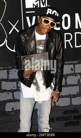 Wiz Khalifa at the 2013 MTV Video Music Awards at the Barclays Center in Brooklyn, NY. 25th August 2013. Stock Photo