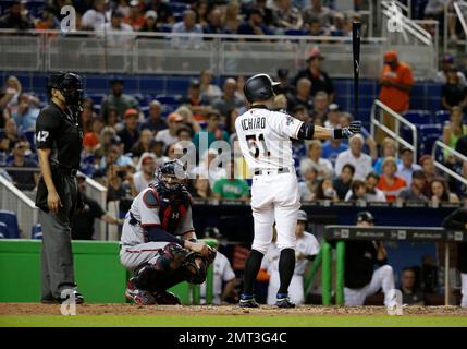 MLB umpire Gabe Morales (47) in the first inning during a baseball game  between the San Francisco Giants and the Arizona Diamondbacks, Sunday, Aug.  5, 2018, in Phoenix. (AP Photo/Rick Scuteri Stock