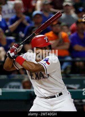 Game-Used Red Jersey - Elvis Andrus - 3/30/19