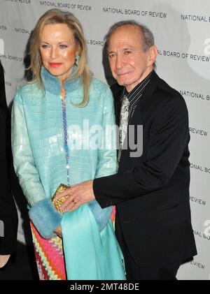 Ben Gazzara and wife Elke Stuckmann arrive at the 2011 National Board ...