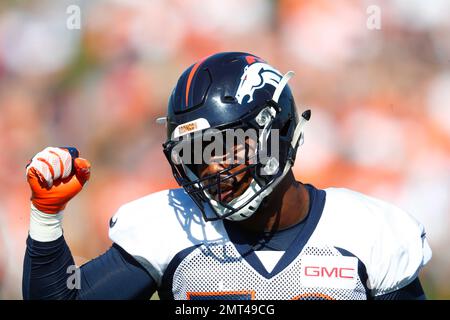 Carson, CA. 18th Nov, 2018. Denver Broncos outside linebacker Von Miller  #58 during the NFL Denver Broncos vs Los Angeles Chargers at the Stubhub  Center in Carson, Ca on November 18, 2018 (