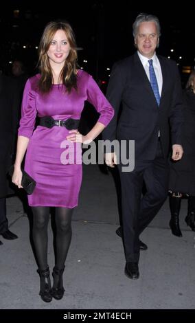 Tim Robbins and Eva Amurri attend the National Board of Review of Motion Pictures Awards Gala at Cipriani 42nd Street in New York, NY. 1/14/09. Stock Photo