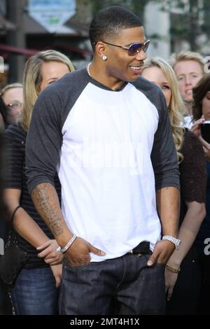 Hip-hop superstar and actor Nelly strolls with an entourage at The ...