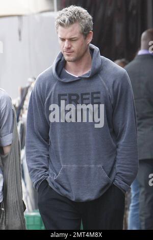 New father Eric Dane looks happy and healthy as he and some friends leave Kings Road Cafe.  Eric and wife Rebecca Gayheart welcomed their first child, daughter Billie Beatrice, into the world on March 3. Los Angeles, CA. 03/25/10.   . Stock Photo