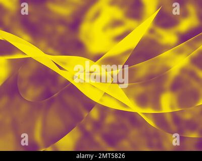 A beautiful abstract illustration of multicolored waves in the blurred background Stock Photo