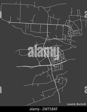 Street roads map of the LOWICK DISTRICT, BOCHOLT Stock Vector Image ...