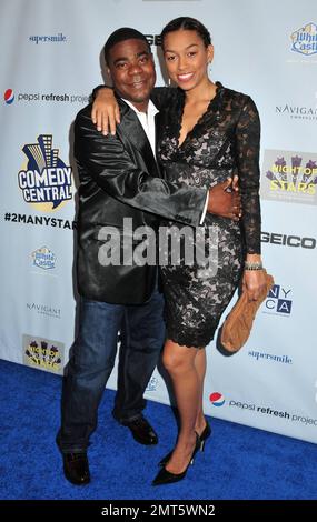 Tracy Morgan and Tanisha Hall arrive at the Beacon Theatre for a Night Of Too Many Stars: An Overbooked Concert For Autism Education presented by the American TV channel Comedy Central.  The event which was hosted by comedian and satirist Jon Stewart and launched in 2006, is a bicoastal benefit for Autism education programs. New York, NY.  10/02/10. Stock Photo