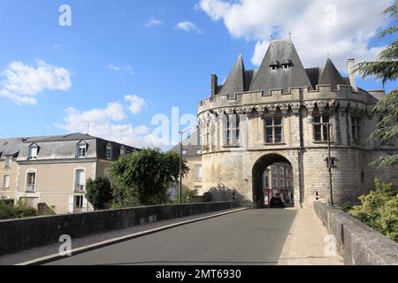 Porte d'entree de la ville de Vendome, Loir et Cher, 41, Region centre, France Stock Photo