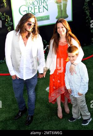 Holly Marie Combs at the premiere of 'The Odd Life of Timothy Green' at the El Capitan Theatre. Los Angeles, CA. 6th August 2012. Stock Photo