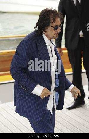 Al Pacino arrives at The 68th Annual Venice Film Festival for the Jaeger Le Coultre Glory to the Filmmaker Award Ceremony and his documentary 'Wild Salome' Photocall. Venice, Italy. 4th September 2011. Stock Photo