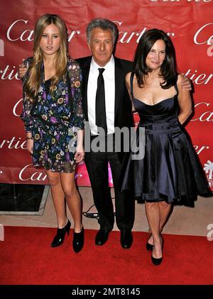 Dustin Hoffman arrives at the Palm Springs International Film Festival Black Tie Awards Gala in Palm Springs, CA. 1/6/09. Stock Photo